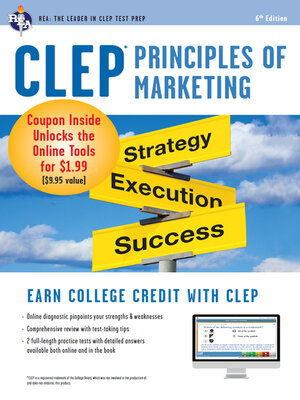cover image of CLEP Principles of Marketing w/ Online Practice Exams